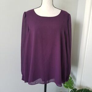 Cover Stitched blouse L